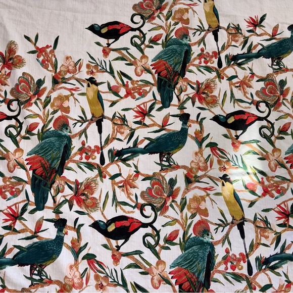 Opalhouse Cotton Shower Curtain , Exotic Birds, Nice! - Picture 2 of 4